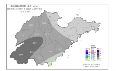 12日到13日山东中西部地区积雪明显,雪灾灾害风险较高