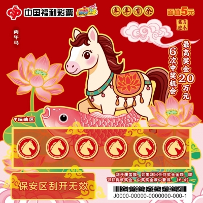 【刮刮乐】福彩贺岁 福马迎春 开启你的开年好运 