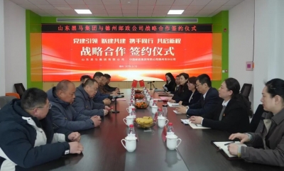 德州市邮政公司与山东黑马集团缔结战略合作