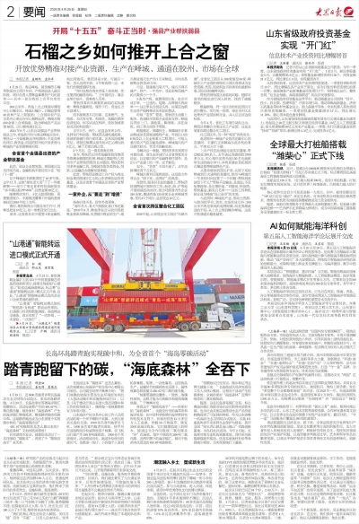 石榴之乡如何推开上合之窗 开放优势精准对接产业资源，生产在峄城、通道在胶州、市场在全球