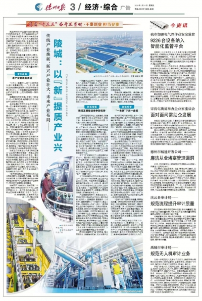 传统产业焕新 新兴产业壮大 未来产业布局 | 陵城：以新提质产业兴