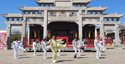 夏津县举办第十六届全民健身运动会太极拳展演活动