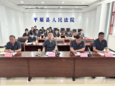 平原县人民法院举办青年干警演讲活动
