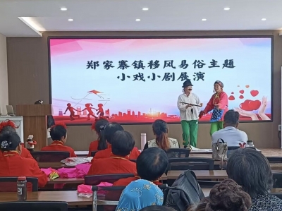 陵城区郑家寨镇以文化人树新风——  小载体易风俗大事