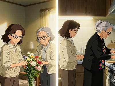 我和两位妈妈 / 王洪霞