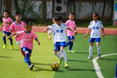 乐陵、天衢新区两地小学生绿茵竞技