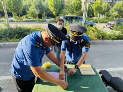 德州市城管局天衢新区分局巧管夏日流动摊