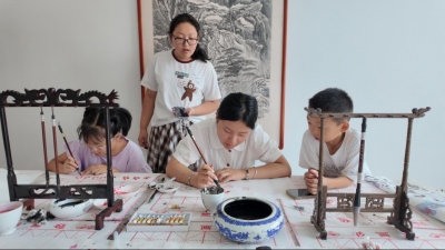 文化社区建设 | 德城区天衢街道果园社区开展“墨香润童心 共绘成长梦”新时代文明实践活动