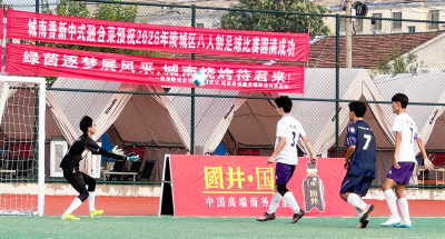 陵城区第十六届全民健身运动会八人制足球联赛开赛