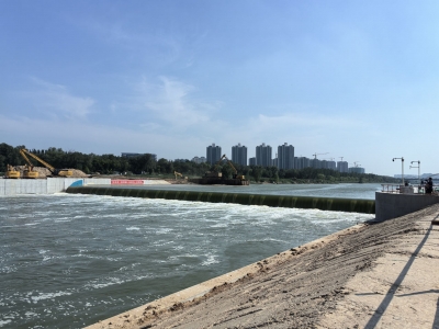 岔河七里庄闸提闸放水  德州加强防范强对流天气