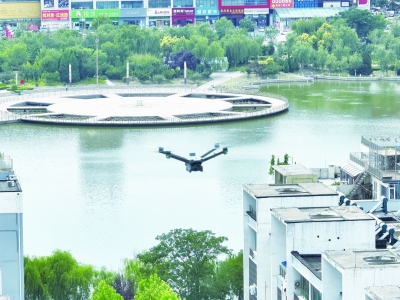 禹城：空中“千里眼”常态巡城
