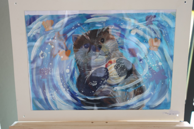 大人开会，小孩画画