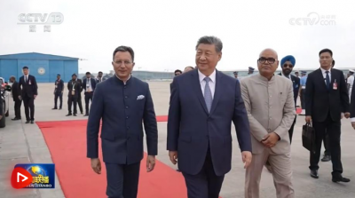 视频 | 习近平抵达新德里出席金砖国家领导人第十八次会晤