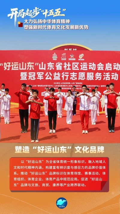 加快建设高水平体育强省！“十五五”山东体育发展路线图来了→